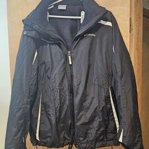 Columbia Black Jacket with White Accents